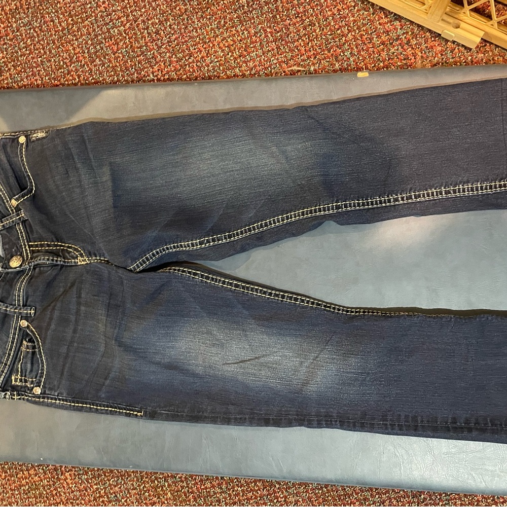 Silver Jeans Dark Blue Ankle & Cropped Women Jeans